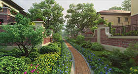 北辰红橡墅三维高端地产动画