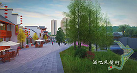 果力河风光带三维地产动画