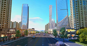 海口市滨濂村棚户三维规划动画