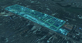 火车北站三维规划动画